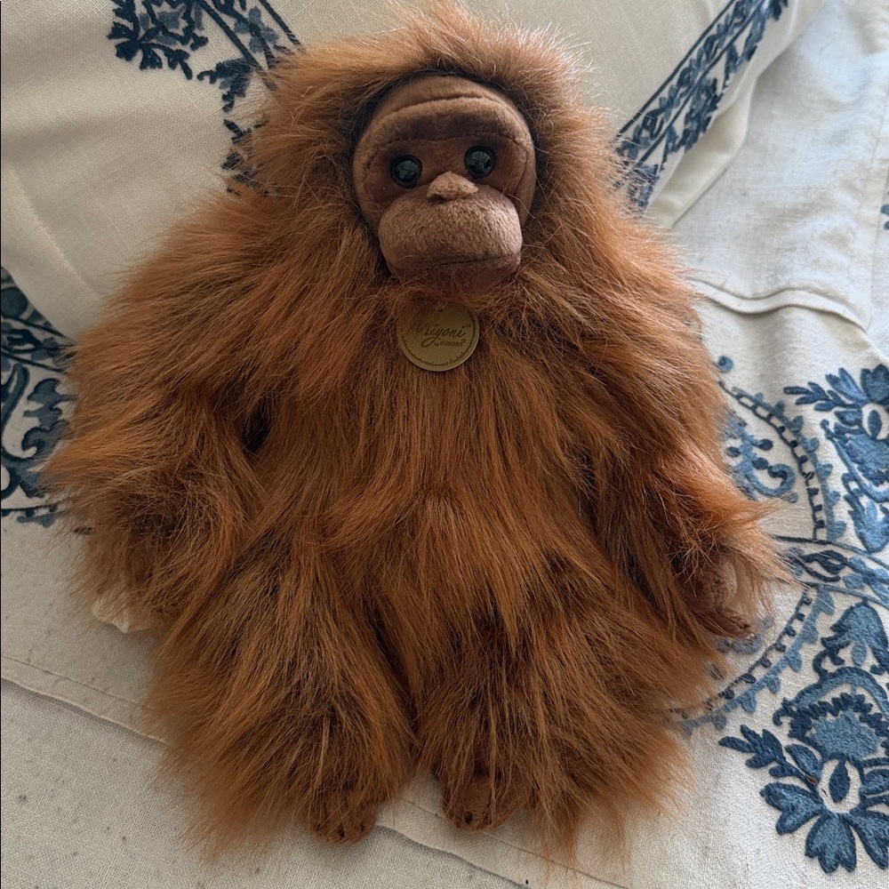 Plush Orangutan Stuffed Animal Toy - Brown - Picture 4 of 9